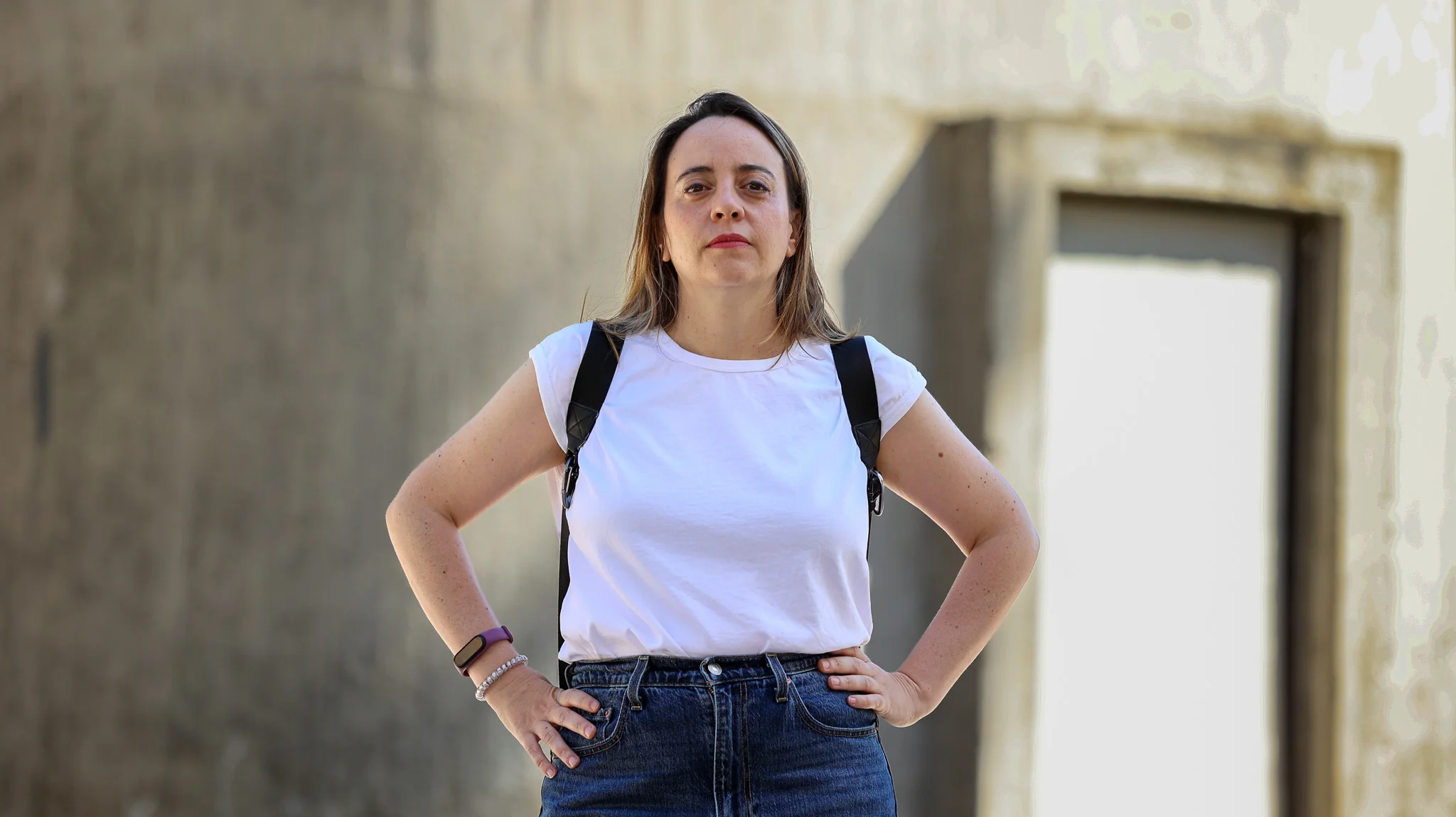 Aurora Gómez, founder and spokesperson for Tu Nube Seca Mi Río, a pioneering group campaigning against AI data centers in Spain. / Jaime García-Morato